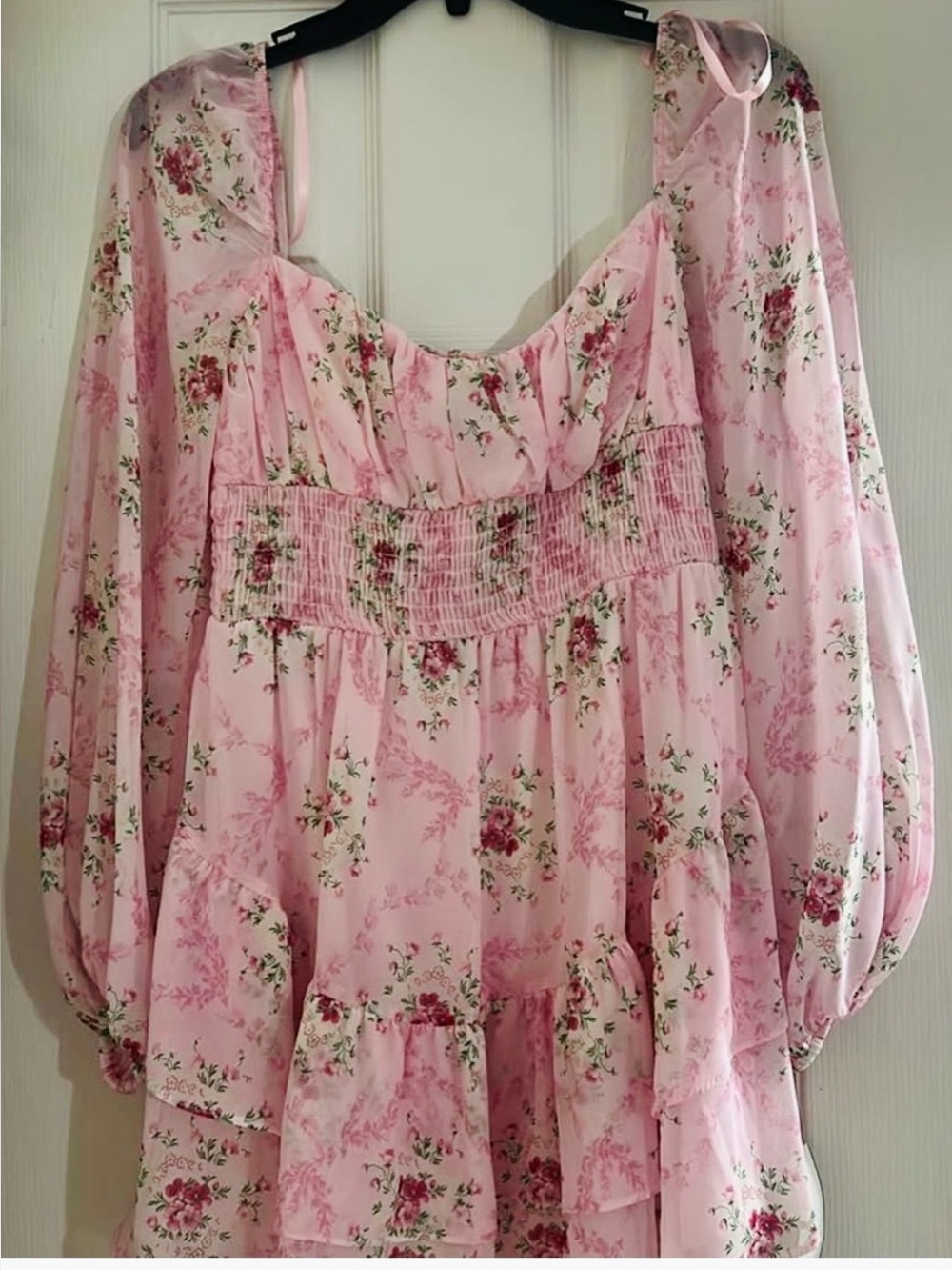 B. Darlin Light Pink Floral Dress